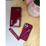 Бордовий чохол rhode на iPhone 16 з блиском для губ lip Case Raspberry Jelly 